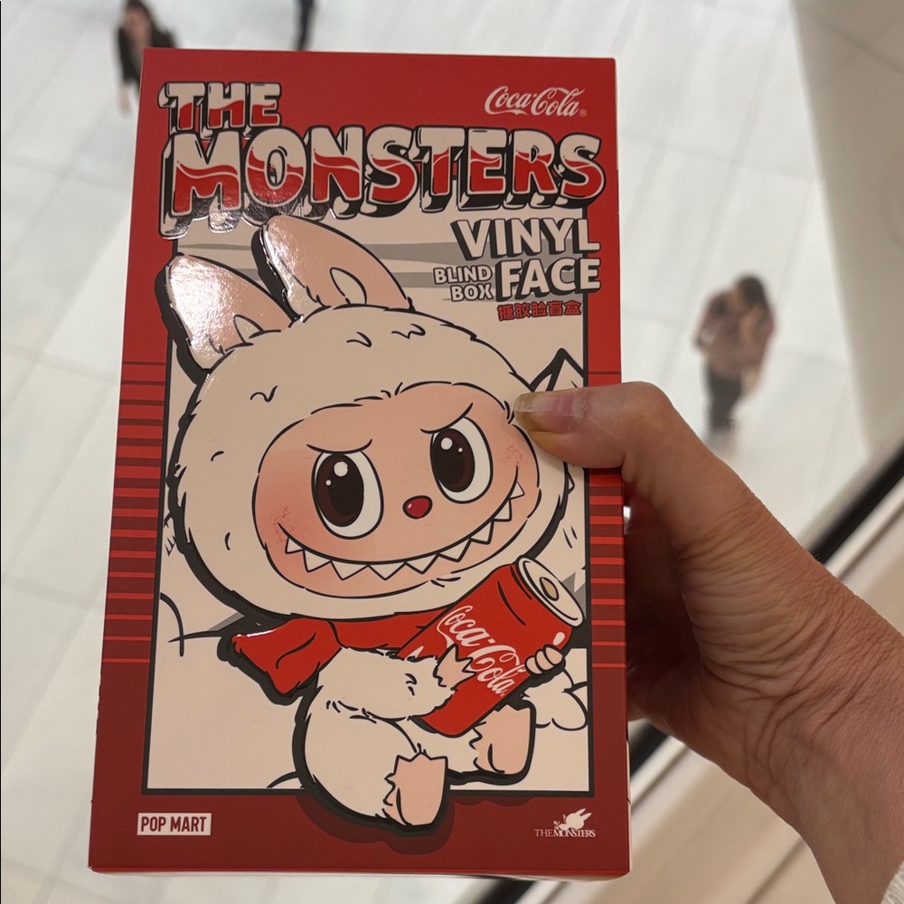 Labubu blind box Coca-Cola The Monsters Red Vinyl Doll NIB
